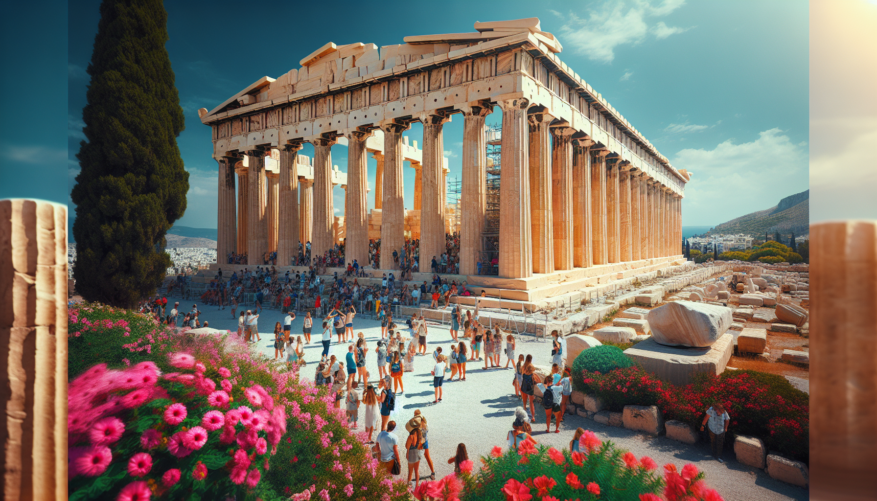 1. Đền Parthenon - Hy Lạp: Là một trong những công trình kiến trúc cổ điển nổi tiếng nhất thế giới, được xây dựng từ thế kỷ thứ 5 trước Công nguyên.