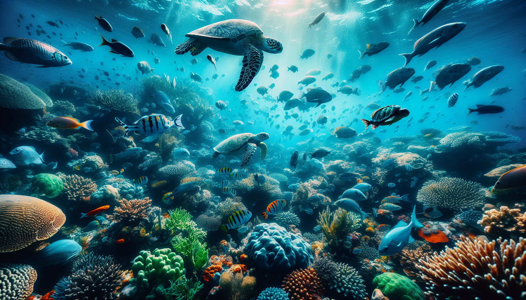 Vùng biển là một nơi sống đa dạng với hàng ngàn loài cá khác nhau.