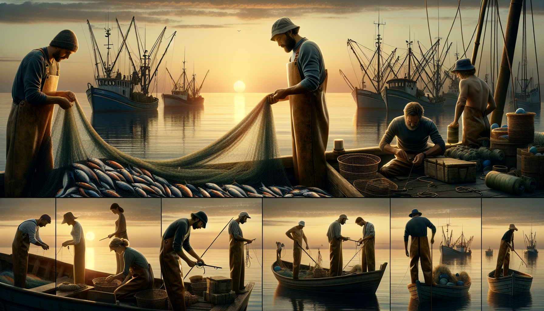 Nghề cá là một trong những nghề chủ yếu của người dân vùng biển.